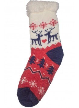 Set sosete imblanite cu motive de Craciun